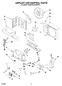 Part Location Diagram of 8199830 Whirlpool Overlay