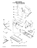 UNIT PARTS Diagram and Parts List for EB9FVHLWS02  Whirlpool Refrigerator