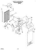 AIR FLOW, LIT/OPTIONAL Diagram and Parts List for KSRB25QDBL01  KitchenAid Refrigerator