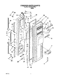 FREEZER DOOR Diagram and Parts List for 3XARG484WP03  Whirlpool Refrigerator
