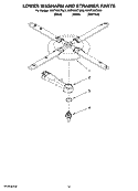 LOWER WASHARM AND STRAINER PARTS, OPTIONAL PARTS (NOT INCLUDED) Diagram and Parts List for KUDT03STSS3  KitchenAid Dishwasher