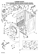 Part Location Diagram of W10180424 Whirlpool Front Panel (Includes Illus. 4