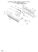 CABINET AND INSTALLATION Diagram and Parts List for MH6140XFQ0  Whirlpool Microwave