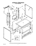 EXTERNAL OVEN Diagram and Parts List for FGP215VL4  Whirlpool Range