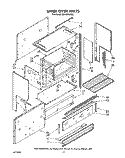 UPPER OVEN Diagram and Parts List for SE960PEPW5  Whirlpool Range