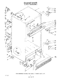 CABINET Diagram and Parts List for EJT181XKWR2  Whirlpool Refrigerator