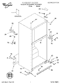 CABINET, LITERATURE Diagram and Parts List for ET21GKXHT01  Whirlpool Refrigerator
