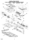 VENTILATION PARTS Diagram and Parts List for KHHC2090SSS0  KitchenAid Microwave