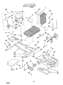 UNIT Diagram and Parts List for 3XART732GW00  Whirlpool Refrigerator