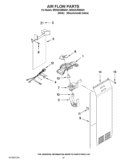 AIR FLOW PARTS Diagram and Parts List for BRS62CRBNA01  Whirlpool Refrigerator