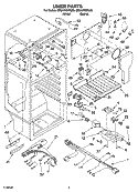 LINER PARTS Diagram and Parts List for ER8AHKXPL00  Whirlpool Refrigerator