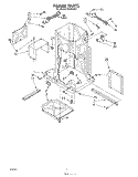 FRAME Diagram and Parts List for NC800AV1  Whirlpool Trash Compactor