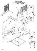 UNIT Diagram and Parts List for ET8NHMXKQ01  Whirlpool Refrigerator