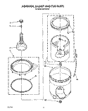 AGITATOR, BASKET AND TUB Diagram and Parts List for AL4132VL1  Whirlpool Washer