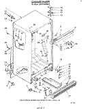 CABINET Diagram and Parts List for EHT171ZKWR0  Whirlpool Refrigerator