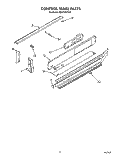 CONTROL PANEL Diagram and Parts List for RS6755XYW0  Whirlpool Range