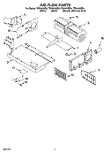 AIR FLOW PARTS Diagram and Parts List for TMH14XMB4  Estate Microwave