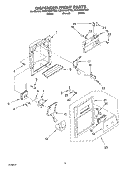 Part Location Diagram of W10851295 Whirlpool ARM-DISPSR
