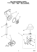 FILL AND OVERFILL PARTS Diagram and Parts List for KUDP01ILBL1  KitchenAid Dishwasher
