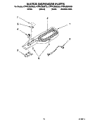 WATER DISPENSER PARTS, OPTIONAL PARTS Diagram and Parts List for KTRP22EMSS00  KitchenAid Refrigerator