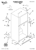 CABINET PARTS Diagram and Parts List for ET1MTEXLQ02  Whirlpool Refrigerator