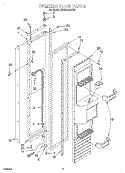 FREEZER DOOR Diagram and Parts List for KSSS36QDW03  KitchenAid Refrigerator