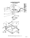 MACHINE BASE Diagram and Parts List for LA5380XTF1  Whirlpool Washer