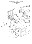 DISPENSER FRONT Diagram and Parts List for 7ED25PQXDW01  Whirlpool Refrigerator