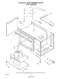 CABINET AND STIRRER Diagram and Parts List for RM978BXVN0  Whirlpool Microwave Oven Combo