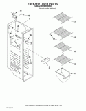 FREEZER LINER PARTS Diagram and Parts List for KSRS25MWMS03  KitchenAid Refrigerator