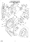 BULKHEAD Diagram and Parts List for KGYE770BWH2  KitchenAid Dryer