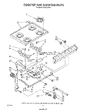 COOKTOP AND MANIFOLD , LITERATURE A Diagram and Parts List for FGP210VL1  Whirlpool Range