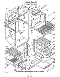 Part Location Diagram of 1100354 Whirlpool Crisper, Front Cover (For Platinum Model Only)