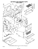 AIRFLOW AND CONTROL Diagram and Parts List for ACE082XS0  Whirlpool Air Conditioner