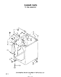 CABINET Diagram and Parts List for LA6380XPW1  Whirlpool Washer