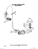 FILL AND OVERFILL Diagram and Parts List for KUDI220WWH0  KitchenAid Dishwasher