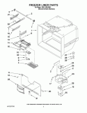 FREEZER LINER PARTS Diagram and Parts List for KBFL25EVMS2  KitchenAid Refrigerator