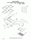 SHELF PARTS Diagram and Parts List for GI7FVCXWQ00  Whirlpool Refrigerator
