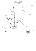 SECTION Diagram and Parts List for EH100FXJW00  Whirlpool Freezer
