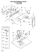 SECTION Diagram and Parts List for LEQ7030KQ0  Whirlpool Dryer