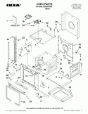 OVEN PARTS Diagram and Parts List for IBS350PYB00  Whirlpool Wall Oven