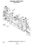 CONTROL PANEL Diagram and Parts List for RE960PXKW1  Whirlpool Range