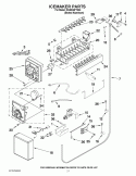 ICEMAKER PARTS Diagram and Parts List for KSSS36FTX04  KitchenAid Refrigerator