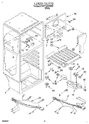 LINER, LIT/OPTIONAL Diagram and Parts List for 3VET16GKBW01  Whirlpool Refrigerator