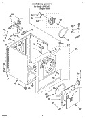 SECTION Diagram and Parts List for LER2614JQ0  Whirlpool Dryer