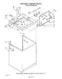 TOP AND CABINET , LITERATURE AND OPTIONAL Diagram and Parts List for GCA2781XSW0  Whirlpool Washer