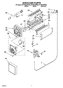 ICEMAKER PARTS Diagram and Parts List for GT1PHWXPS00  Whirlpool Refrigerator