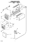 ICEMAKER PARTS Diagram and Parts List for KTRP22EMBT04  KitchenAid Refrigerator