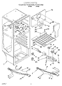 LINER PARTS Diagram and Parts List for YRT14HDYJW00  Roper Refrigerator