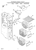 FREEZER LINER Diagram and Parts List for KSRS27IHBL00  KitchenAid Refrigerator